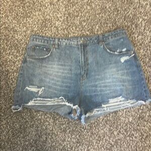 Wild Fable Blue Distressed Jean Shortsfactory cut offs